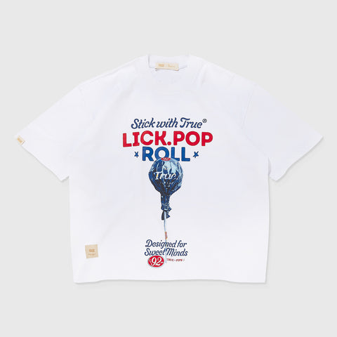 Lollipop Boxy Tee - White
