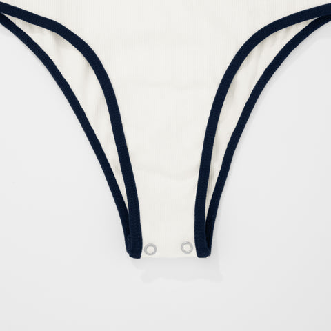 Lounge Cut-Out Bodysuit - Cream