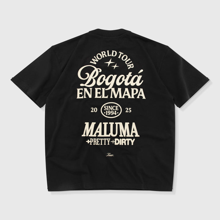 Maluma - Black Tee - Bogota En El Mapa
