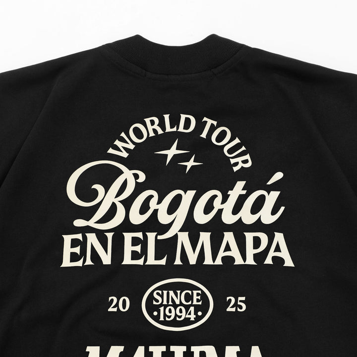 Maluma - Black Tee - Bogota En El Mapa