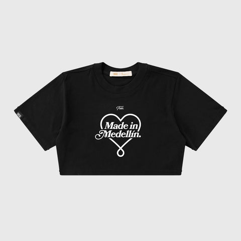 Medellín Crop Top - Black