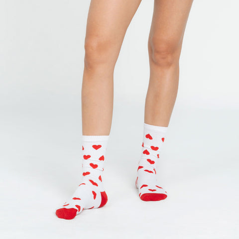 Hearts Socks - Red