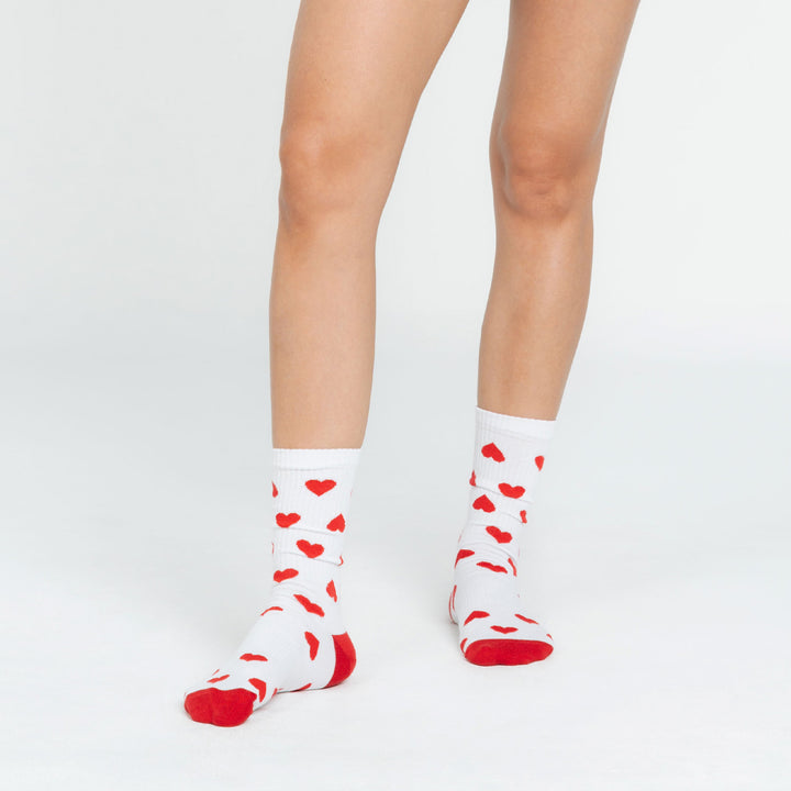 Hearts Socks - Red