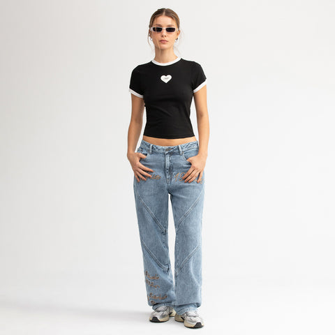 Memories Slim Tee - Black
