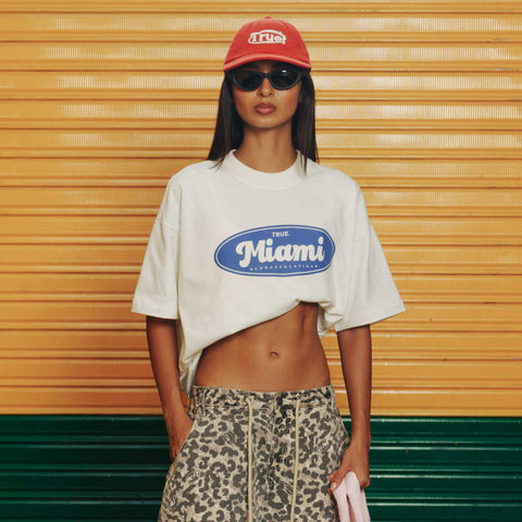 Miami Latin Heart T-Shirt - Cream