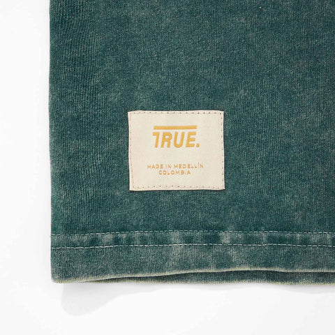 Oversized Washed T- Shirt - Pine Green