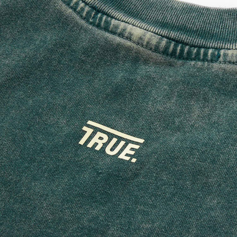 Oversized Washed T- Shirt - Pine Green