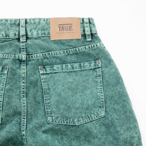 Cargo Multi-Pocket Pants - Washed Green
