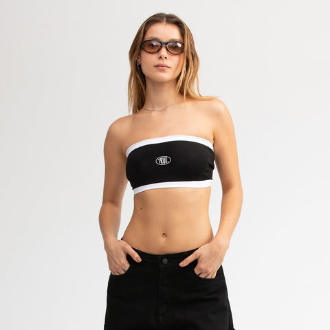 Paraíso Bandeau Top - Black