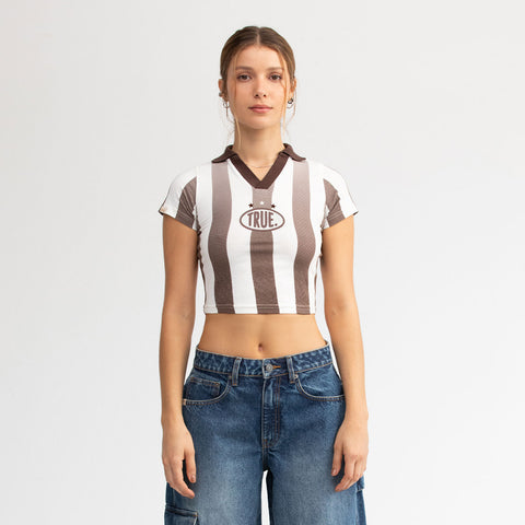 Paraíso Soccer Slim Tee - Brown