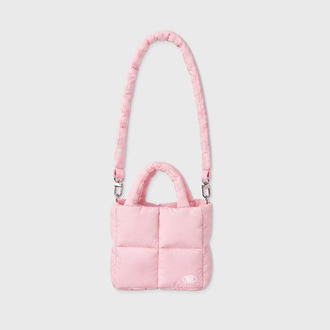 Puffer Mini Tote Bag - Soft Pink