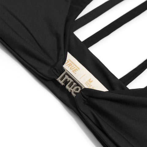 Race Double Strap Top - Black