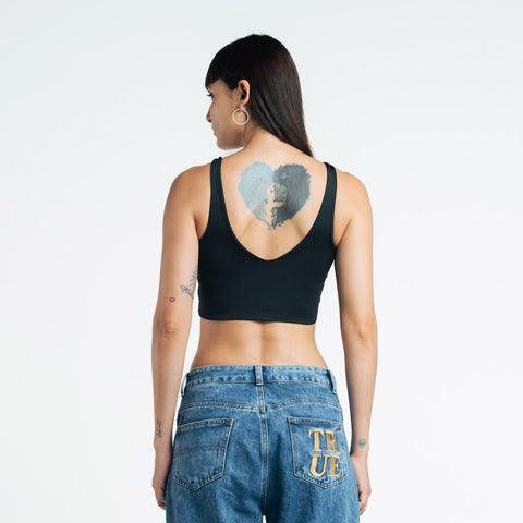 Classic Retro Top - Black