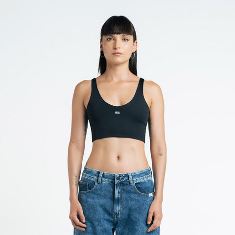 Classic Retro Top - Black