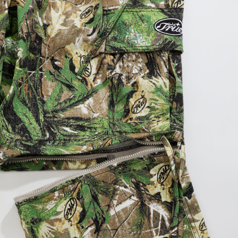 Self Growth Convertible Cargo Pants - Green