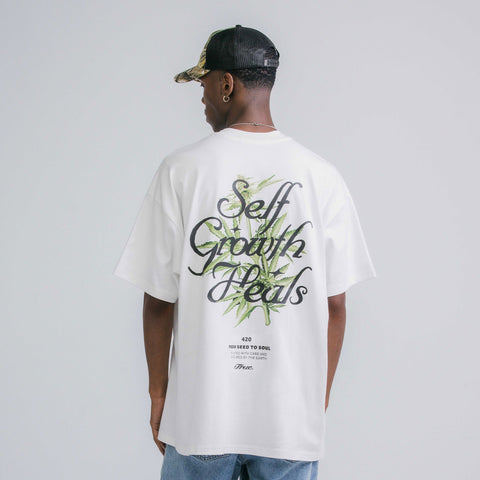 Self Growth Oversized T-Shirt - Cream
