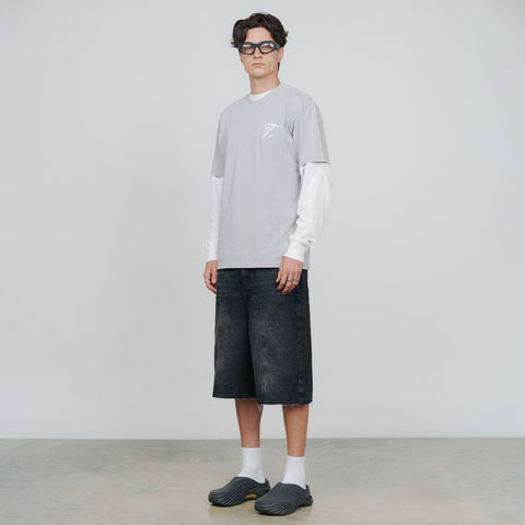 Shadow Oversized T-Shirt - Washed Gray
