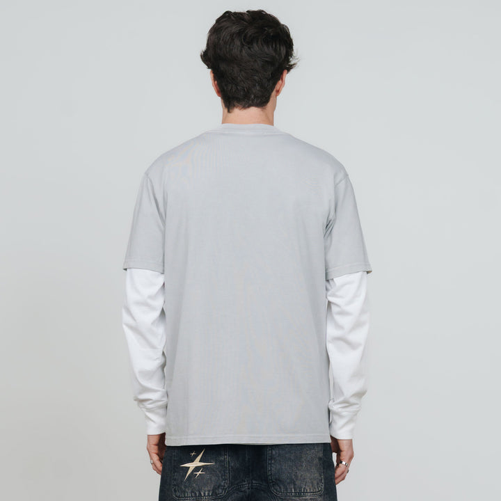 Shadow Oversized T-Shirt - Washed Gray