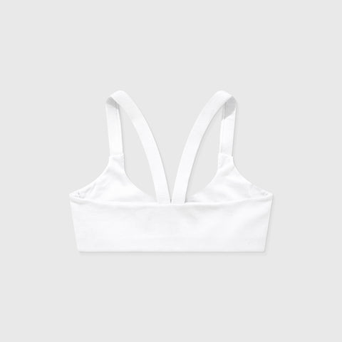 Signature Ribbed Top - White