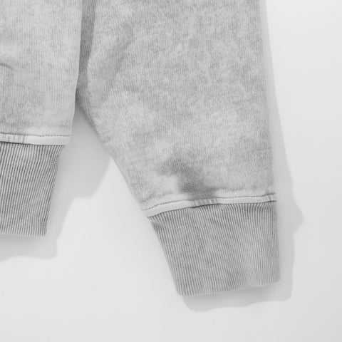 Classic Zipper Hoodie - Washed Gray