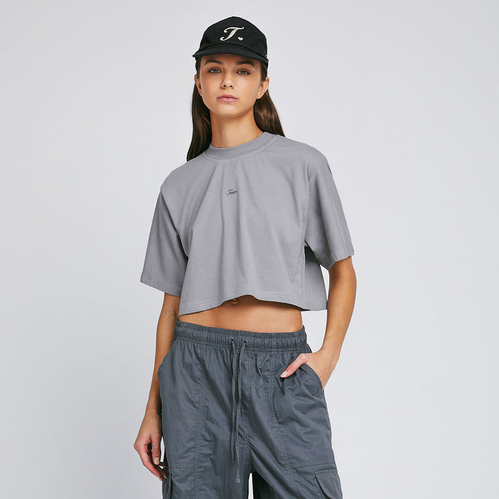 Signature Crop Top - Grey