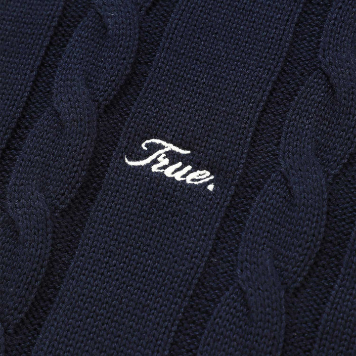 Signature Knit Crewneck Sweater - Navy Blue