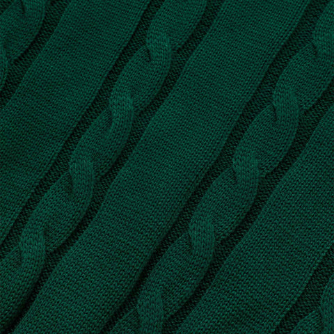 Signature Knit Crewneck Sweater - Pine Green