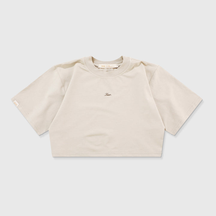 Signature Crop Top - Light Sand