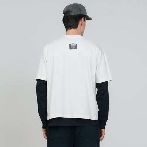 Text Me Boxy T-Shirt - Cream