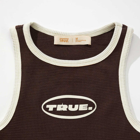 Textured Tank Top - Brown