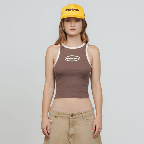 Textured Tank Top - Brown