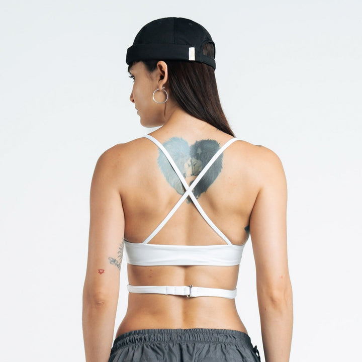 H.E.R. Cross Top - White