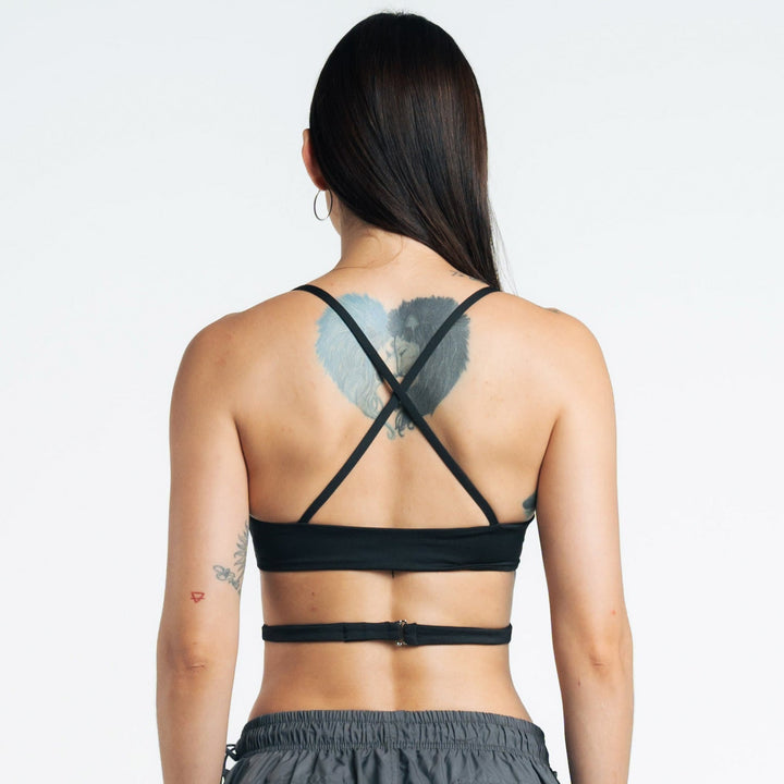 H.E.R. Cross Top - Black