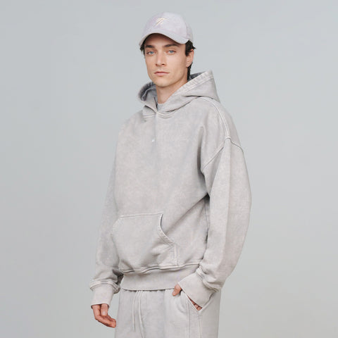 True Classic Hoodie - Washed Gray