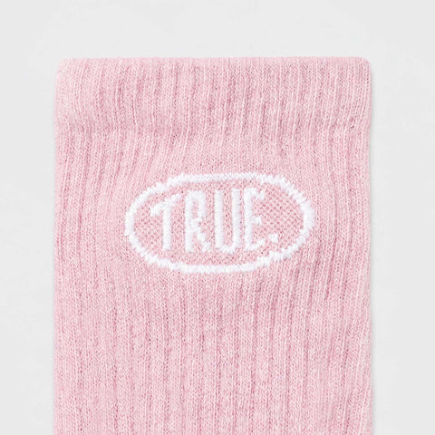True Stamp Logo Socks - Soft Pink