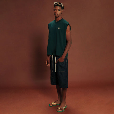 True Warm Tank Top - Pine Green