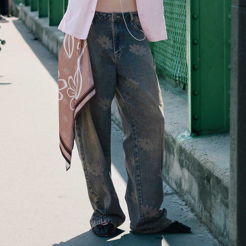 True Way Barrel Pants - Washed Blue
