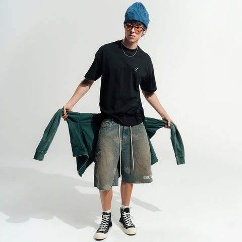 True Way Loose Fit T-Shirt - Black