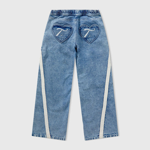 True X Smirnoff Maxi Denim Pants - Blue
