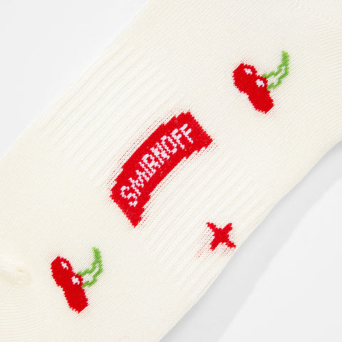 True X Smirnoff Socks - Cream