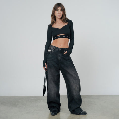 True Active Elastic LS Top - Black