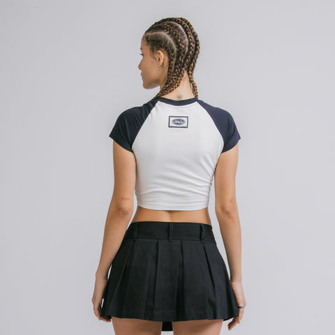Pleated Mini Skirt - Black