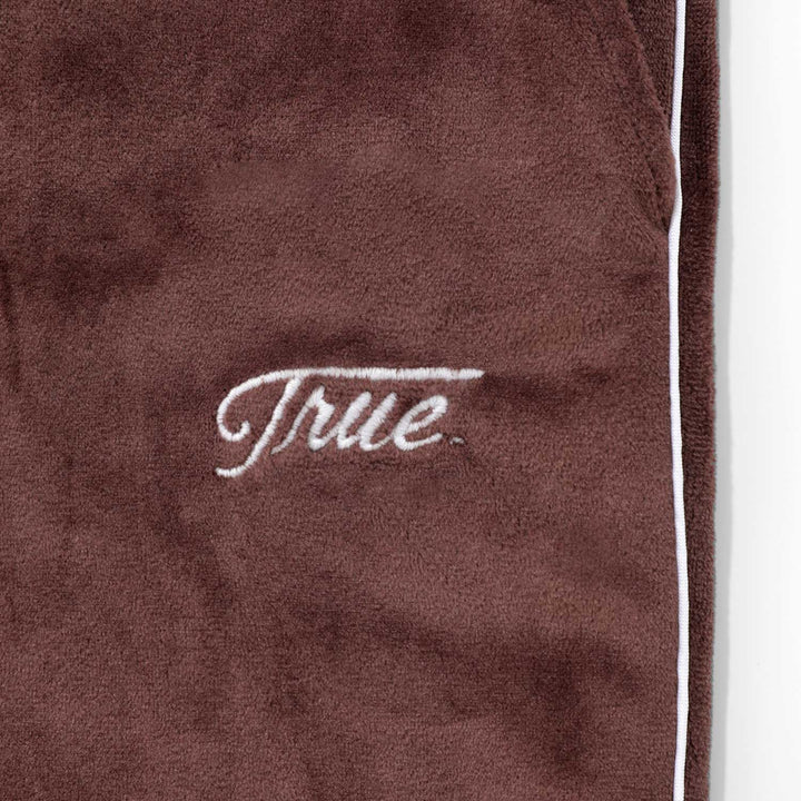 True Velour Track Pants - Brown