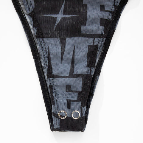 True X Smirnoff Mesh Bodysuit - Black