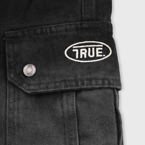 Utility Pocket Cargo Pants - Black