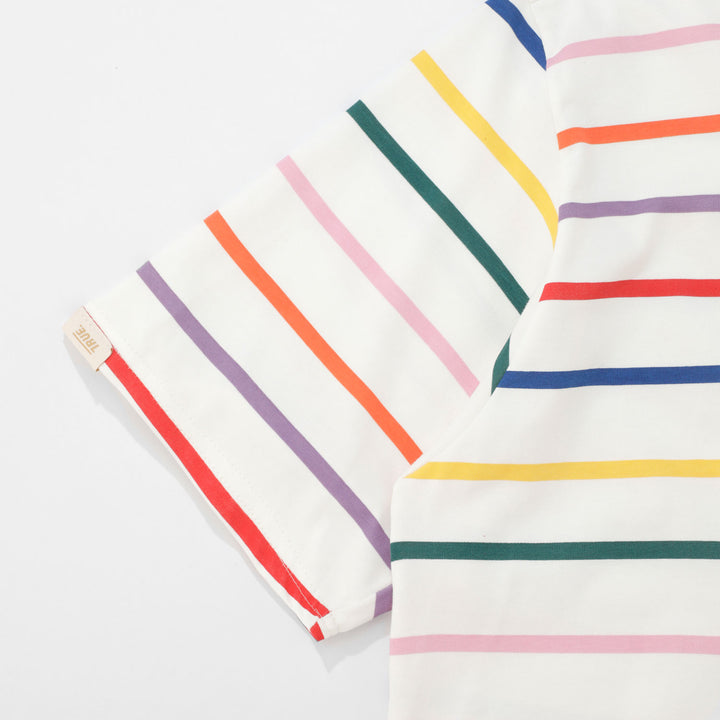 Colors Striped Tee - Ivory