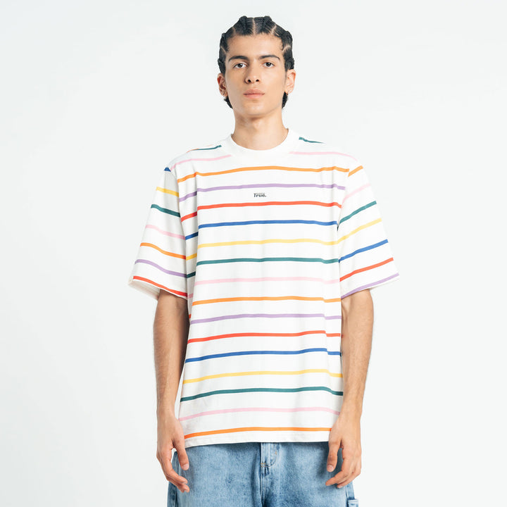 Colors Striped Tee - Ivory