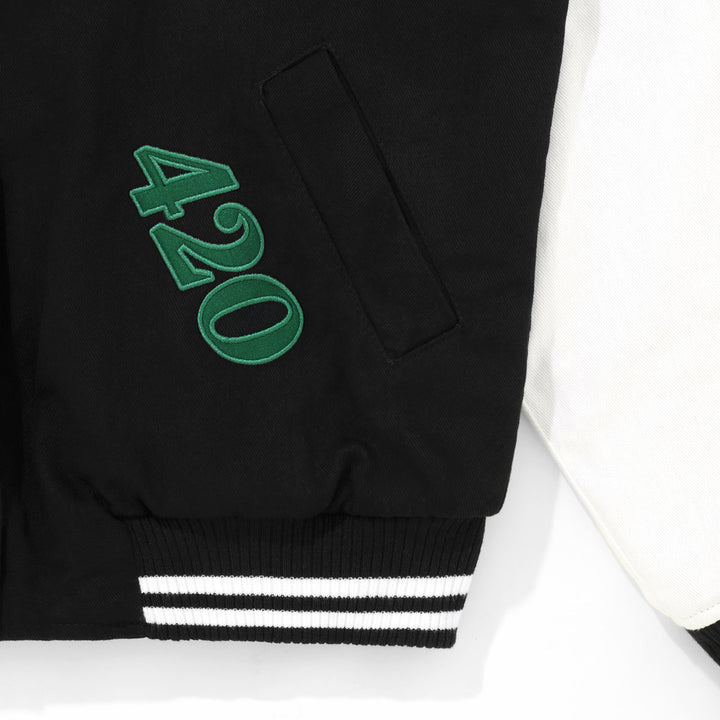 True X Herb Bomber Jacket- Black