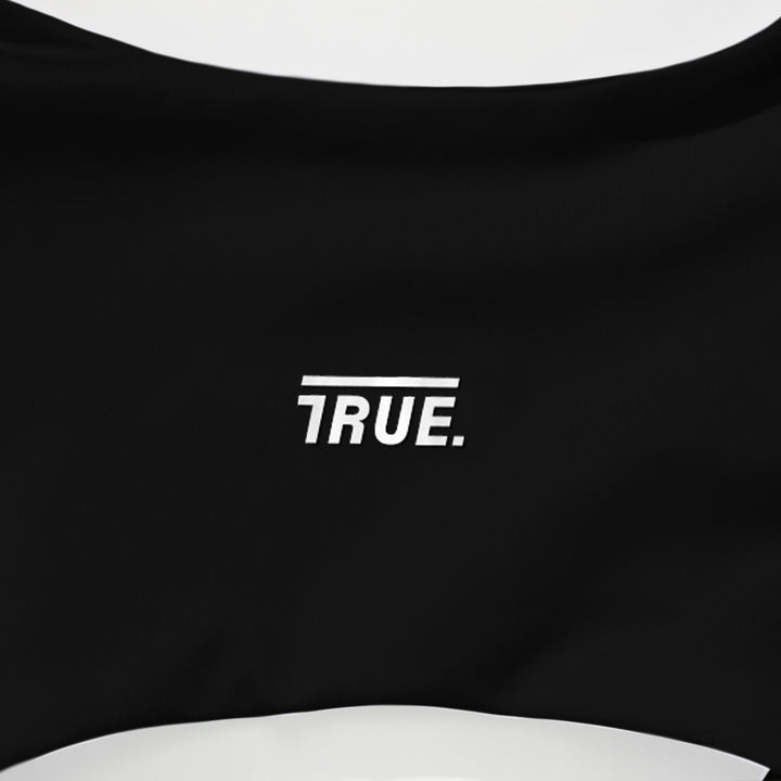 True Logo Cut-Out LS Bodysuit - Black