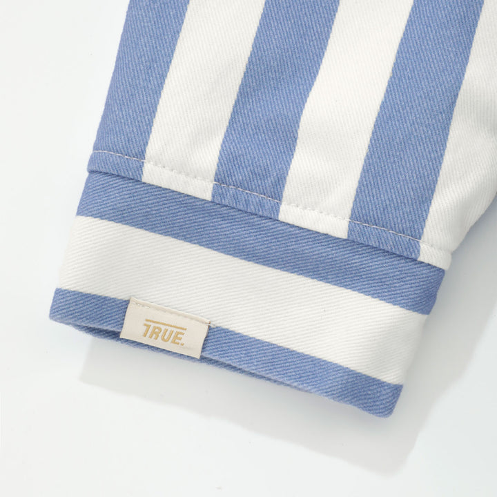 Drill Striped Jacket - Blue